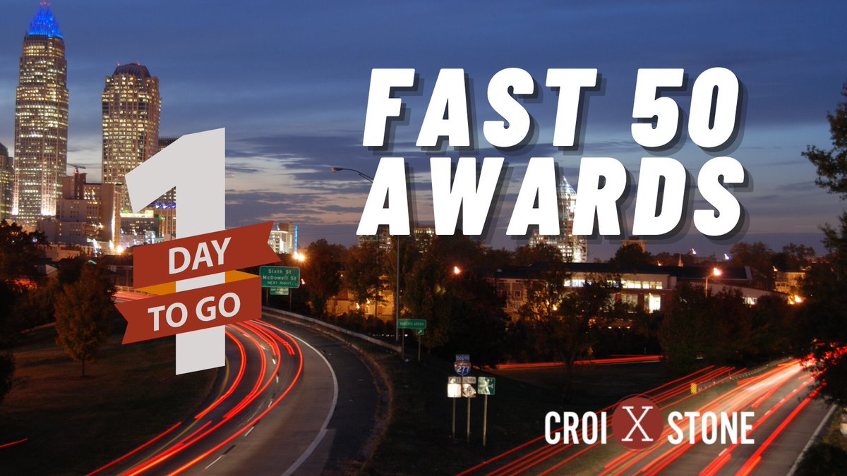 croixstone's tweet photo. One more day!! Where will Croixstone rank in the @CBJnewsroom's Fast 50? We will soon find out! #Fast50 #CBJLive #Croixstone #Consulting #Charlotte @CBJEvents https://t.co/B1GQMzxJi7