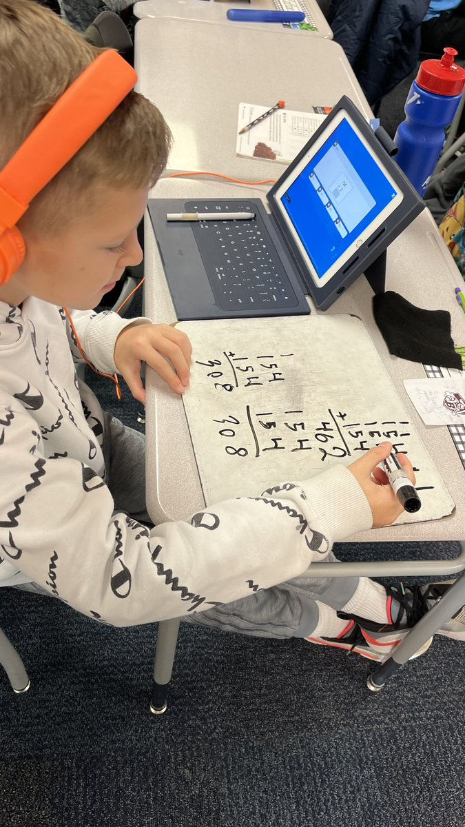 adams4wildcats's tweet image. “Mrs. Adams I bet I can figure this out even though we haven’t multiplied this big yet”. #mindset #determination #UVLearn #BExceptional