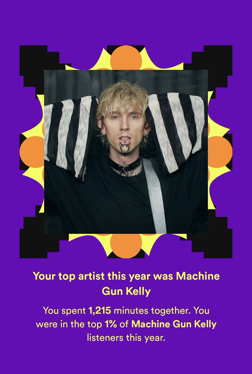 DJ_JordanSenior's tweet photo. I've had Spotify for around 6 months and I'm still Top 1% 
That'll do 🤯 
@machinegunkelly https://t.co/awNLkojyXF