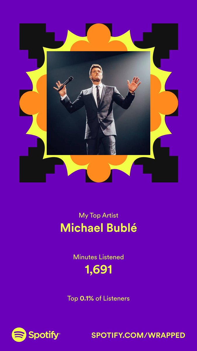 constancechron's tweet image. my annual obligatory tweet to @MichaelBuble. thank you &amp;amp; you’re welcome🙏🏼😚🎶 #SpotifyWrapped  #MichaelBuble