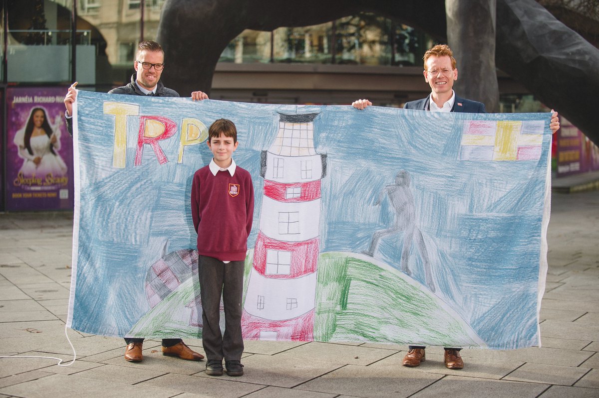 Children &amp; Young People play an important role in the life of TRP. 

Earlier in the summer we invited local school children to design a flag for us. 

Here's Mackenzie from <a href="/KnowlePrimary/">Knowle Primary</a> in Whitleigh with his Headteacher, our CEO <a href="/jamesmackblack/">James Mackenzie-Blackman</a>, and his winning design.