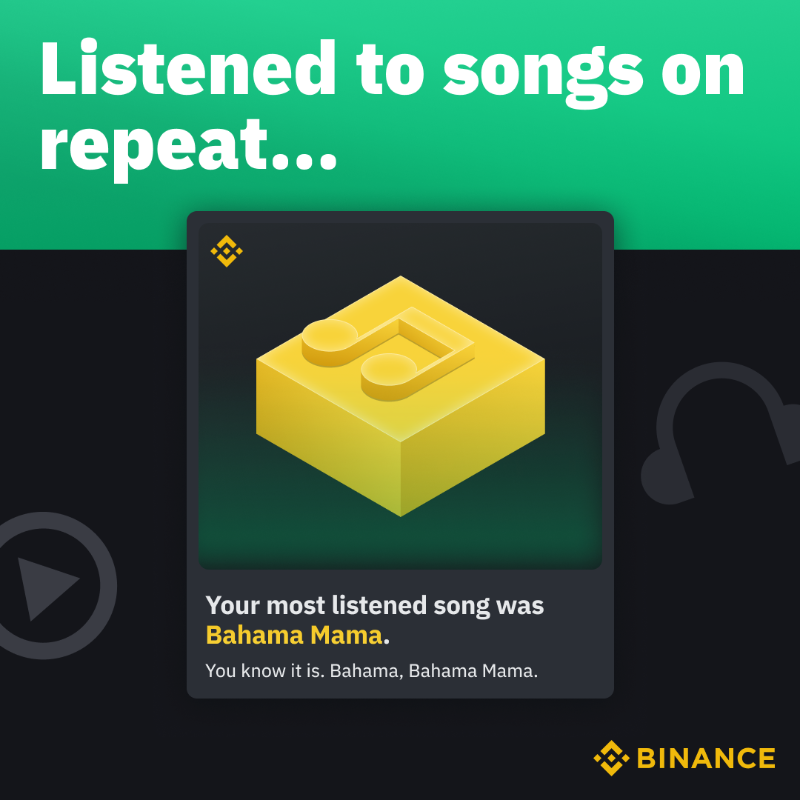 binance's tweet photo. Forget #SpotifyWrapped, here's your crypto life wrapped up in a few pictures.

Which crypto personality would you get?