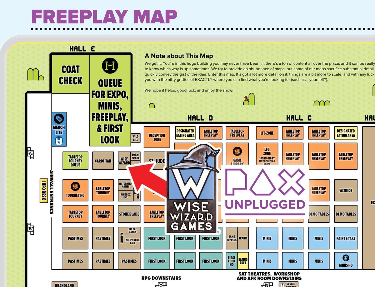 It’s nearly time for #PAXUnplugged! 🥳 Who’s going? Here’s where you can find us! 

We’ve got so much cool stuff happening including our Hero Realms &amp; Star Realms legend series, daily learn to plays and a bunch of giveaways!