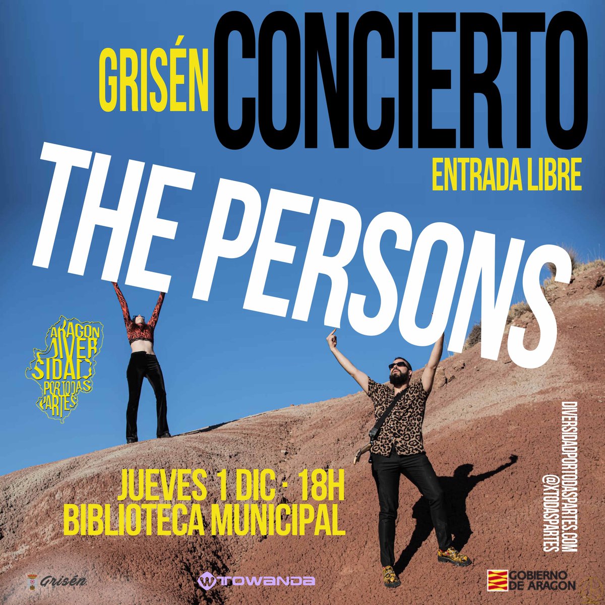 xtodaspartes's tweet photo. Este Jueves #1D no sabes qué plan hacer, estás #desubicada? Pues tienes un plan de buena música, diversidad y humor con @ThePersonsEG dentro de su gira para https://t.co/ziLREJKAL1 en Grisén a las 18h: https://t.co/mt5RhN3x4h https://t.co/rHUVwyGM2I