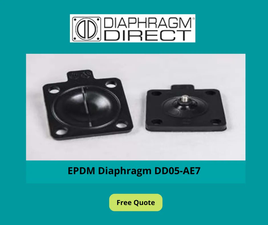Get EPDM Diaphragm DD05-AE7 at Diaphragm Direct. Designed to meet FDA, USP, 3A quality standards. Available at best price. Request a Quote Now: buff.ly/3U27m61 
#EPDMdiaphragm #DiaphragmDirect