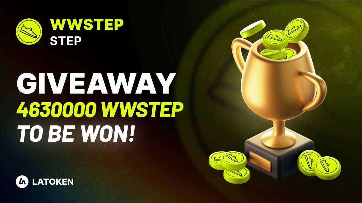 2000$ WWSTEP #GIVEAWAY ON #LATOKEN!

🔥 668 winners
✅ Tag 5 Friends, Retweet and Follow
📲 Get LATOKEN App
🎁 Buy 22000 WWSTEP or more for a 10% bonus!

Join Giveaway👉 go.latoken.com/a41
Complete all social task👉 go.latoken.com/a44