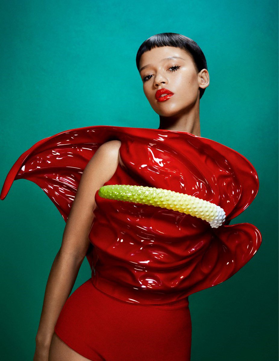 StreetFashion01's tweet image. Taylor Russell for DAZED!