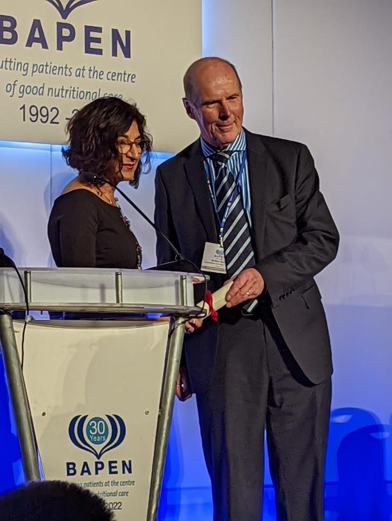 It was absolutely fantastic to see @RCSLT chief executive @KGadhok receiving the roll of honour from @BAPENUK yesterday from Dr Barry Jones, chair of chair of the BAPEN Independent Advisory Committee, and chair of the COVID Airborne Protection Alliance (CAPA)