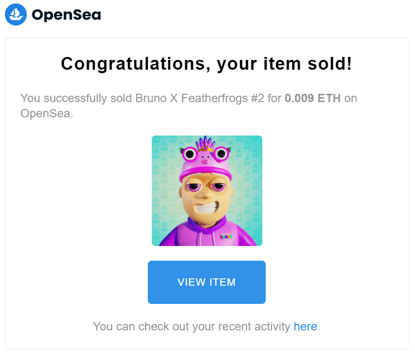 OMG!!! 2 COLLAB NFT ALREADY SOLD❣️

Big shoutout to <a href="/FeatherFrogs/">Fᴇᴀᴛʜᴇʀ Fʀᴏɢs</a> ✨🎉
Thank you so much for huge support😭💖 
Appreciate your kindness 🥹✨

Gooooo follow <a href="/FeatherFrogs/">Fᴇᴀᴛʜᴇʀ Fʀᴏɢs</a>🐸

#NFTs