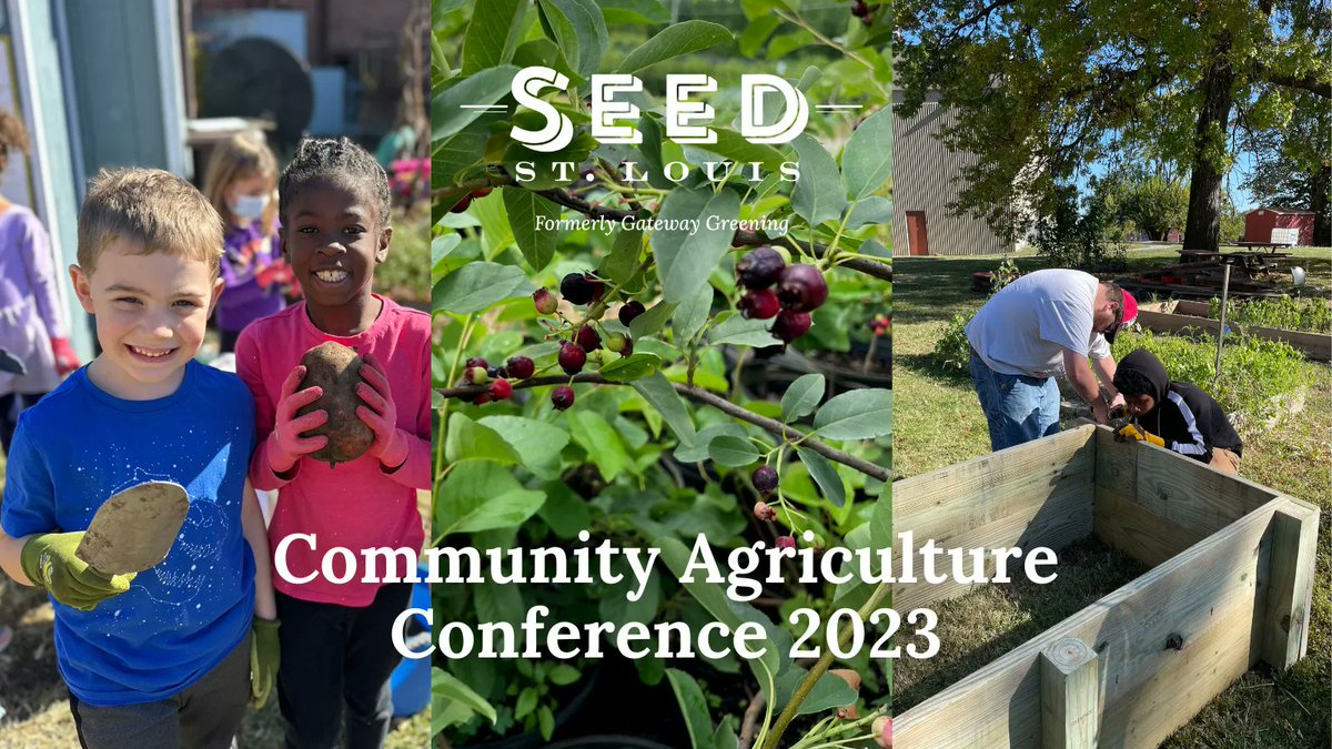seed_stl's tweet photo. 🚨 Registration the 2023 Community Agriculture Conference is now OPEN! 🚨

Sat, Feb 11, In-Person &amp; Virtual 

Keynote Speaker: Tyrean "Heru" Lewis 🎉🎉
Sessions: Foraging, growing microgreens, helping pollinators &amp; more. 

Learn More: https://t.co/oBCOoTGHTN

#garden #gardening https://t.co/xzpm5wI2rk
