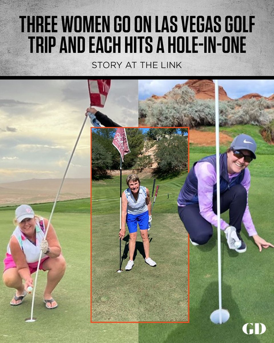 GolfDigest's tweet photo. Imagine the odds you'd get on this happening. 😳 

Full story: https://t.co/FpupbetJDl https://t.co/813xp0mGqh