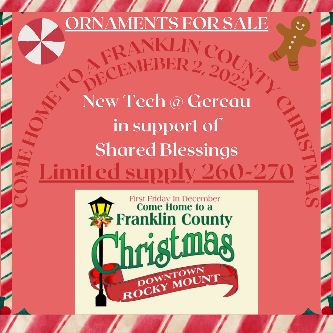 We are selling handmade holiday ornaments to help prople experiencing homelessness in our community. Ornaments are $6 for 1 or $10 for 2 and can be purchased at Come Home to a Franklin County Christmas from 5:30-9:00 this Friday, December 2!

This post created by NT@G students.