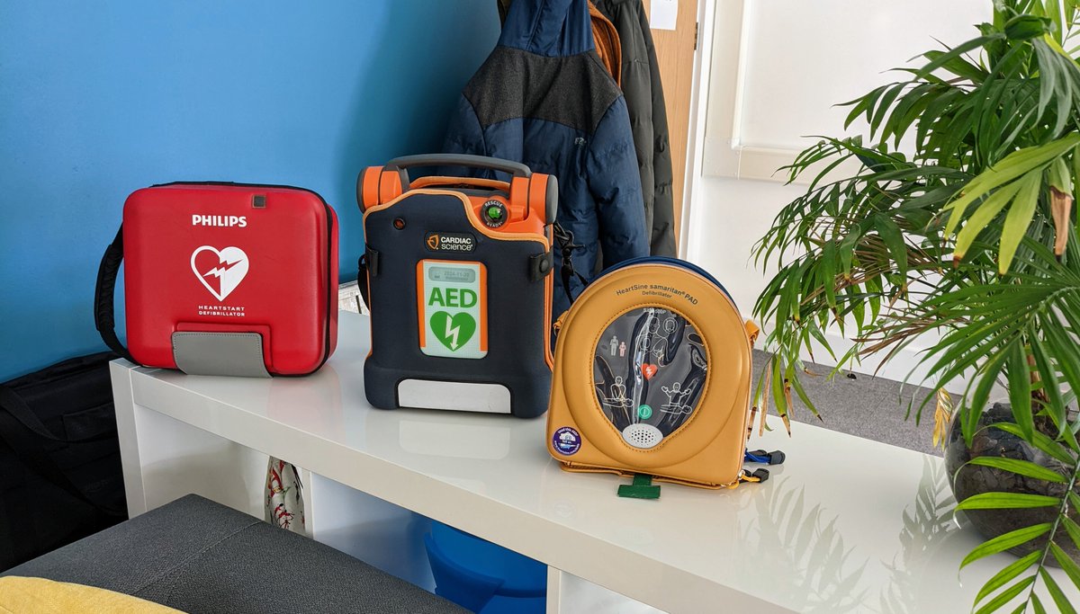 So many #Defribrillators, but so little time to put one to good use when they're desperately needed.

That's why the team have spent today getting #DefibReady.