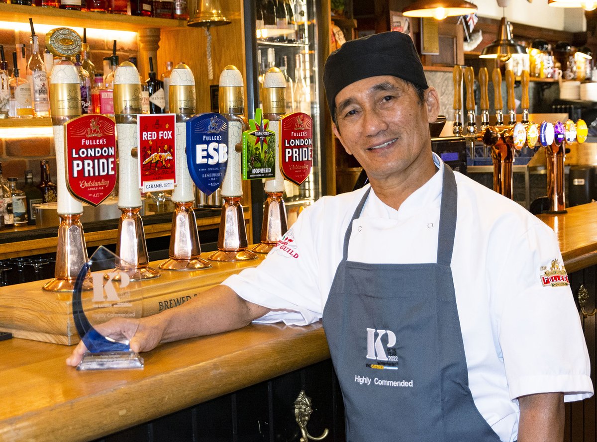 WinterhalterUK's tweet image. We all need a bit of Remy in our lives: "Selfless, genuine, humble and a noble individual, just being in his company lifts your spirits." From @fullers @RedLionBarnes Remy has deservedly been awarded highly commended in our @KPOTY competition. @caterertweets