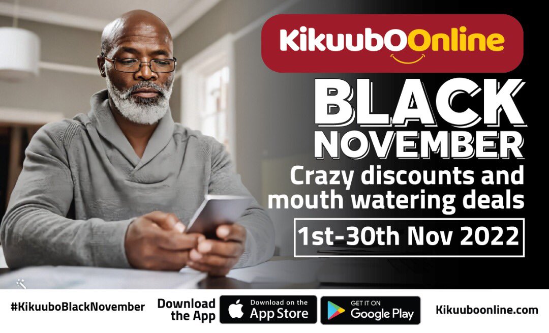 Kikuuboonline shopping app us secure , affordable 🤗 
Buy products of above 100k and receive free deliveries
#Tap2Shop
#KikuuboBlackNovember