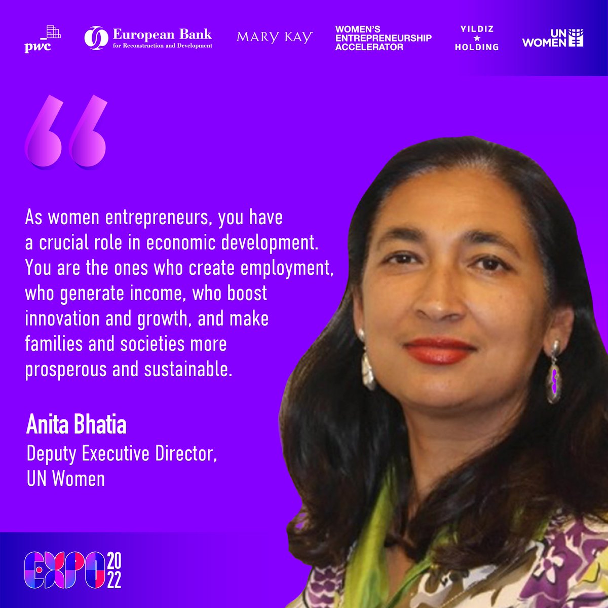 The Women’s Entrepreneurship EXPO brought together women entrepreneurs, investors and business partners from across Europe and Central Asia for the biggest networking event for women-led businesses in the region.  Learn more from Deputy Executive Director, UN Women, Anita Bhatia.