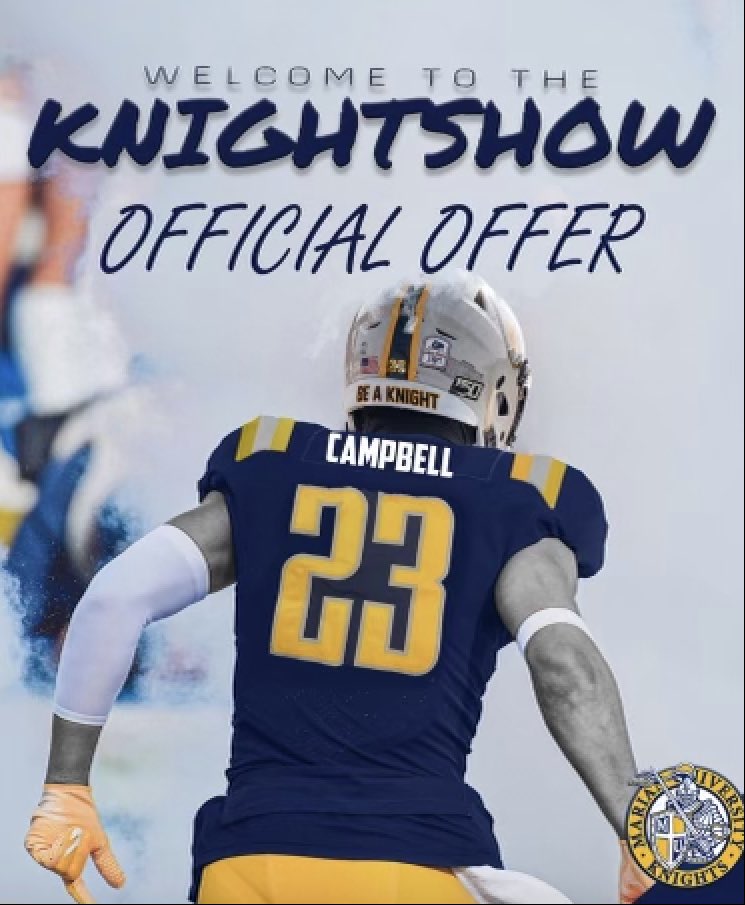 C_Campbell82_23's tweet photo. After a great call with @Coach_Mitchel  I am blessed to receive an offer from @MarianUFootball! Excited for this opportunity! https://t.co/lZWthhPGGz
