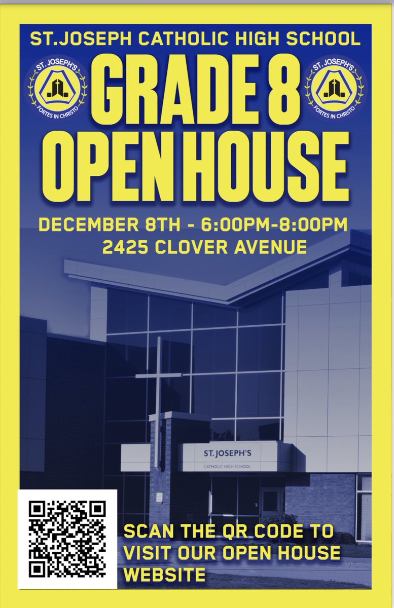 For our families of Grade 8 students . .