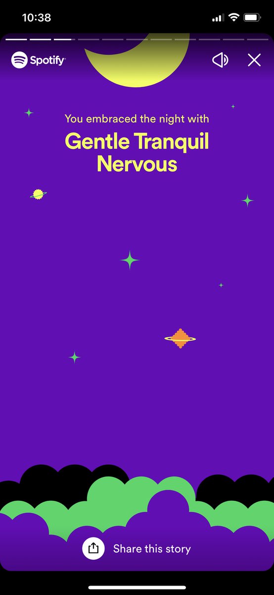 DPWooly's tweet photo. Fuck the Big Three, what did Spotify label you as? I’m I huge fan of Gentle Tranquil/ Nervous 😬 https://t.co/0MJH6jGiGb