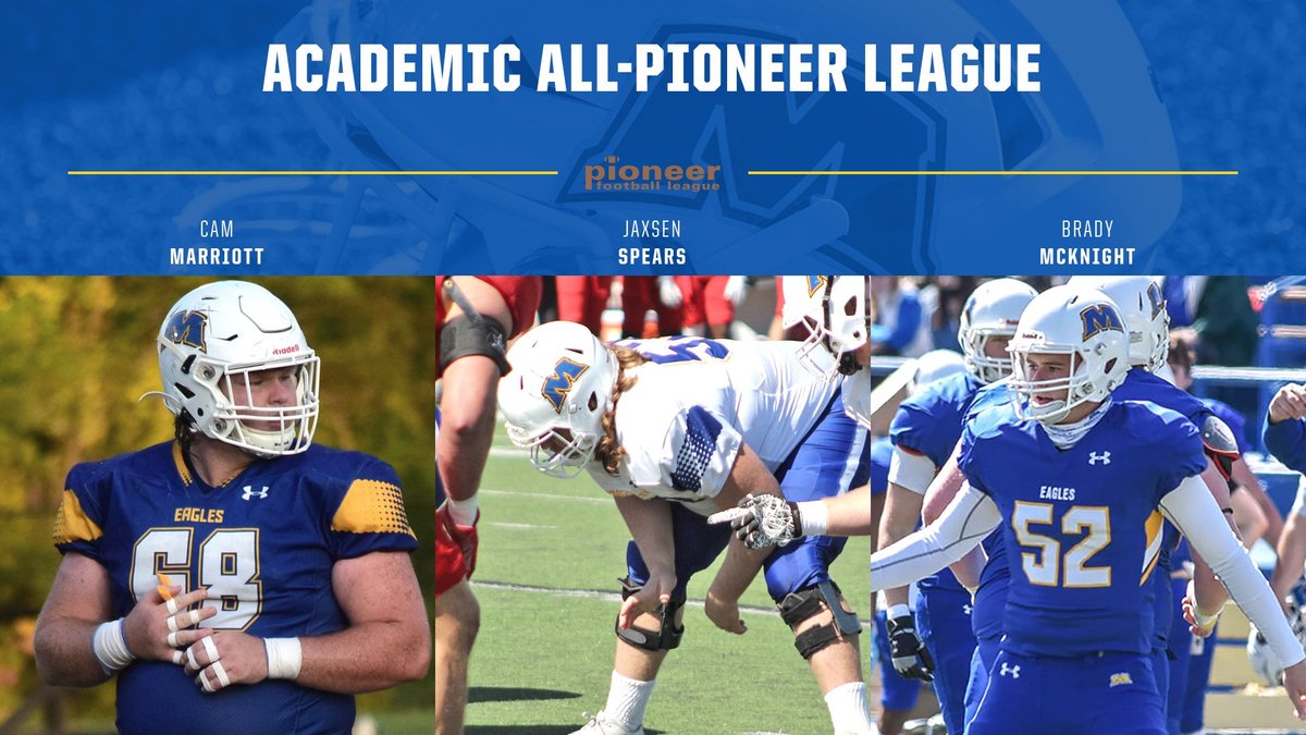 Morehead State Athletics (@msueagles) on Twitter photo Congratulations to 3⃣ <a href="/MSUEaglesFB/">Morehead State Football</a> student-athletes who have earned Academic All-PFL for 2022.
Accolades went to <a href="/Cam__Marriott/">Cameron Marriott</a>, <a href="/JaxsenSpears77/">Jaxsen Spears</a> & <a href="/McKnight_LS/">Brady McKnight</a>
Story: bit.ly/3ual8rQ #SoarHigher Congratulations to 3⃣ <a href="/MSUEaglesFB/">Morehead State Football</a> student-athletes who have earned Academic All-PFL for 2022.
Accolades went to <a href="/Cam__Marriott/">Cameron Marriott</a>, <a href="/JaxsenSpears77/">Jaxsen Spears</a> & <a href="/McKnight_LS/">Brady McKnight</a>
Story: bit.ly/3ual8rQ #SoarHigher