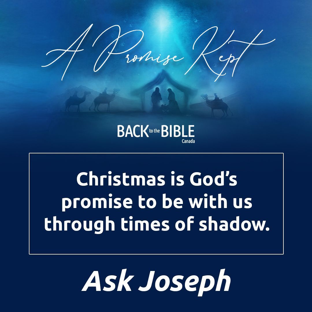 "When your life is shaken by circumstance beyond your control or expectation, God gives Emmanuel – God with us." 

A powerful reminder from Back to the Bible Canada ❤️ Listen to their messages daily on WDCX at 1:30 PM or 11 PM.