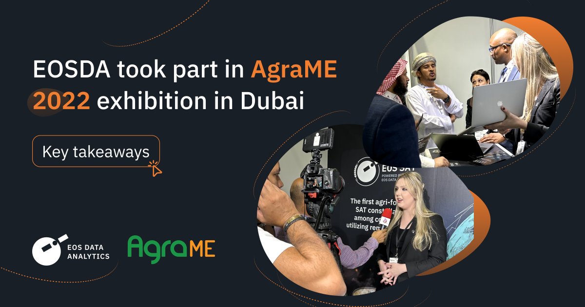 EOS Data Analytics (@eos_da) on Twitter photo 🗓 Last month, EOSDA & <a href="/AgroxchangeTech/">AgroXchange</a> participated in the <a href="/AgraMiddleEast/">Agra Middle East</a> 2022 exhibition - the biggest #ag industry event in the #MiddleEast. 🎙 We asked EOSDA's CMO and VP of Sales to share their experience of visiting the region's #1 #ag 🌾 event: bit.ly/3gL3PdZ 🗓 Last month, EOSDA & <a href="/AgroxchangeTech/">AgroXchange</a> participated in the <a href="/AgraMiddleEast/">Agra Middle East</a> 2022 exhibition - the biggest #ag industry event in the #MiddleEast. 🎙 We asked EOSDA's CMO and VP of Sales to share their experience of visiting the region's #1 #ag 🌾 event: bit.ly/3gL3PdZ