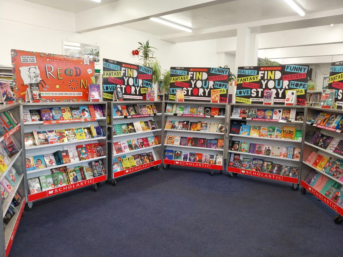 Tying up loose ends after our @scholasticuk #bookfair; nearly £400 in free books for our readers. LOTS of happy customers. Big thanks to our crack student sales team. And Scholastic - especially Marie - we love you! If your library doesn't do this, why ever not?