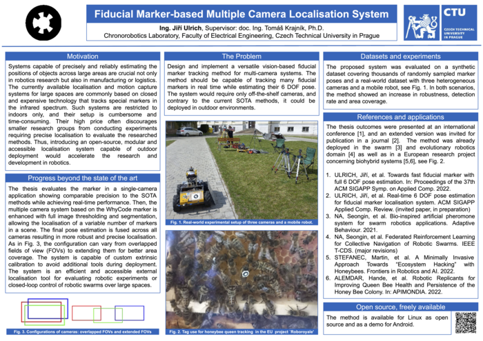 ctu_cs's tweet photo. Jiří Ulrich wins the IT SPY competition with his Master thesis on "Fiducial marker-based multiple camera localization system". Congratulations!

Read more about his research in this brand new article: https://t.co/dauCZddU7N

@CVUTFEL @CVUTPraha @Profinit_EU #ITSPY #ITSPY2022 https://t.co/39a0Rtdr7S