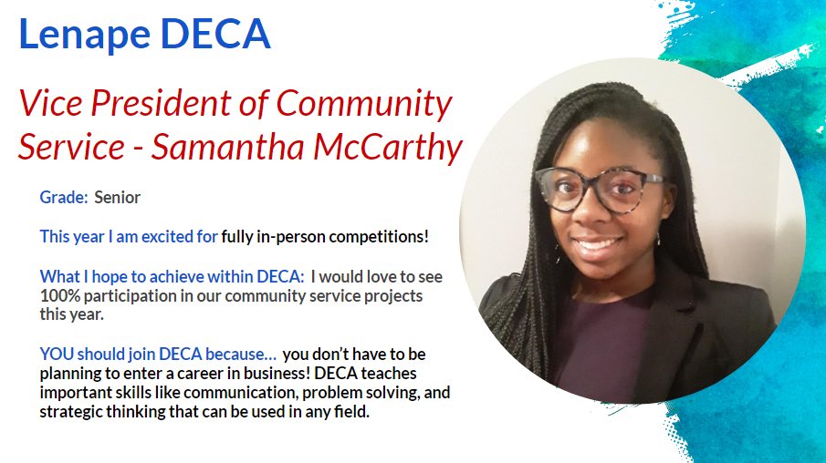 Lenape DECA tweet media