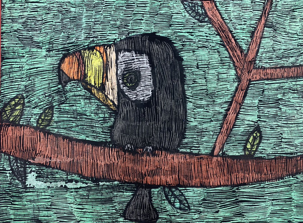 MrsPatzold_BCPS's tweet photo. I am so proud of our 5th grade scholars. This unit takes multiple weeks and they did not give up! Their resilience shows in their finished artwork! https://t.co/TyvWLcpUL0