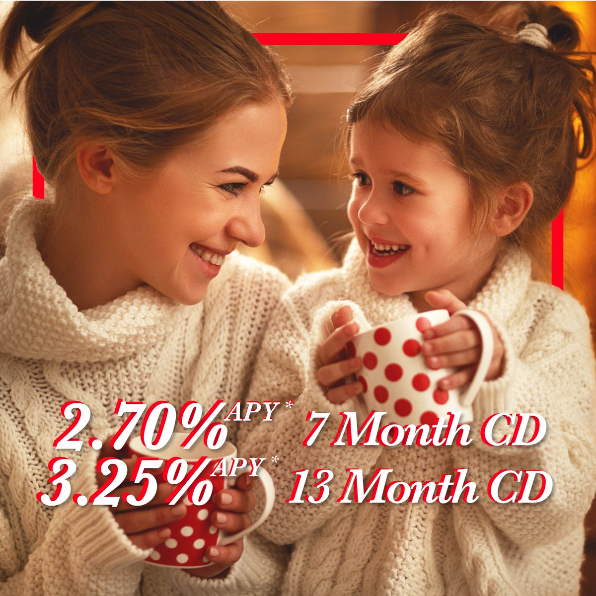MembersAllCU's tweet image. What&apos;s better than a hot cocoa and a warm fire? Check out our sweet CD deals! They pack a great return in a short period of time, and you don&apos;t need a ton of money to open one, just $500. 
See more details here:
membersalliance.org/about/special-…