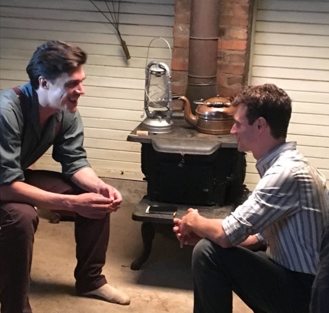 Throwback to the filming of <a href="/louiemovie/">LOUIE MOVIE</a>
📸 <a href="/FinnWittrock/">Finn Wittrock</a> and <a href="/dkwittrock/">Dylan Wittrock</a>