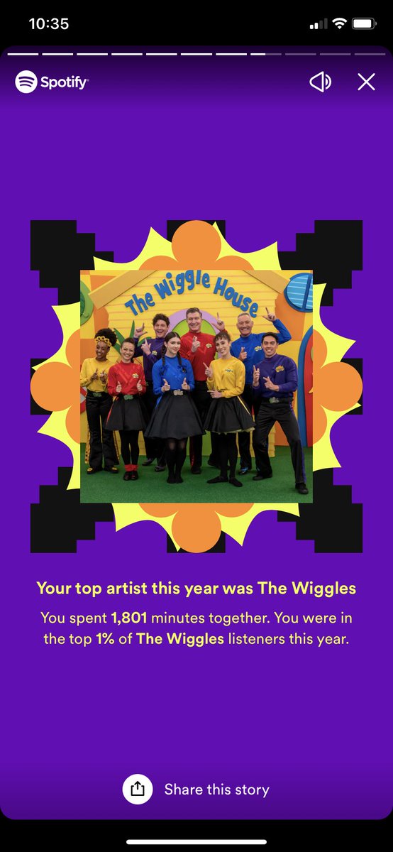 No surprises here <a href="/TheWiggles/">The Wiggles</a> 💙💛💜❤️