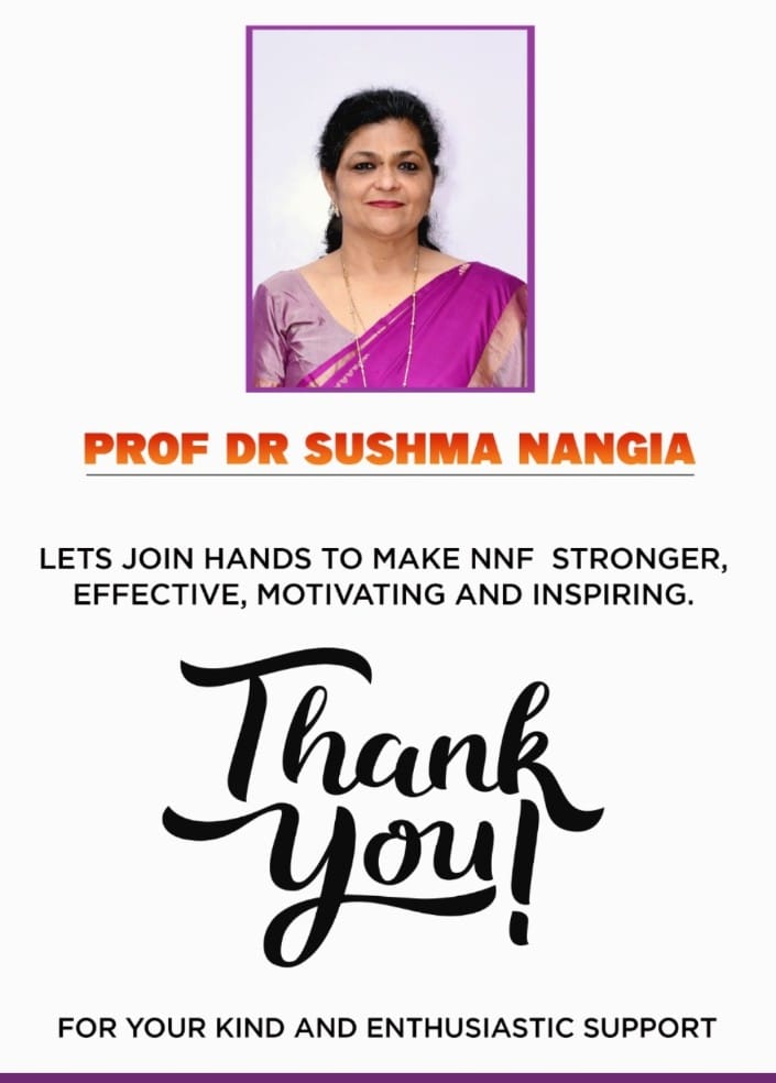 Humbled by the overwhelming support of respected seniors, dear colleagues and adorable juniors ensuring my good fortune to serve as President NNF 2024