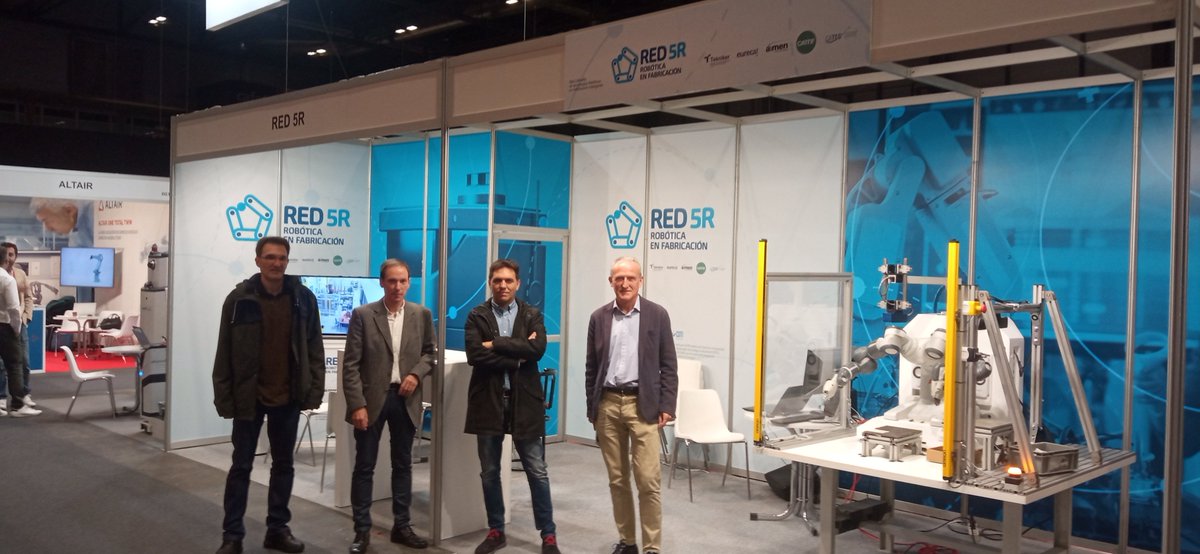 TeknikerOficial's tweet photo. Estamos en el @globalrobotexpo. Os invitamos a acercaros a nuestro stand para conocer el proyecto @red_5r que lidera Tekniker.
#Red5R #RedCervera #Robotica #GREX22 @CDTI_innovacion https://t.co/heBizRhBEU