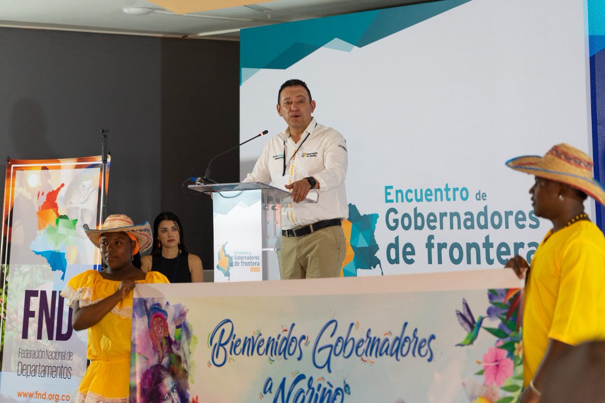jhonrojasca's tweet photo. #Tumaco es sede la cumbre de gobernadores, abordamos temas de frontera, seguridad, convivencia, migración y desarrollo. Debemos abordar problemáticas fronterizas con una política pública que permita garantía de derechos y desarrollo @AlvaroLeyva @CancilleriaCol @FNDCol @gobnarino https://t.co/NBugOTWwF6
