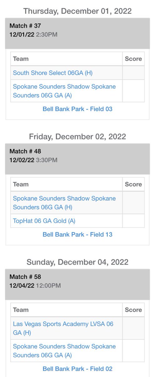 Beyond excited to be playing this week at the GA Showcase in Arizona!! My team <a href="/SpokaneSounders/">Spokane Sounders</a> will be competing in the Champions League, for more information my schedule is below.