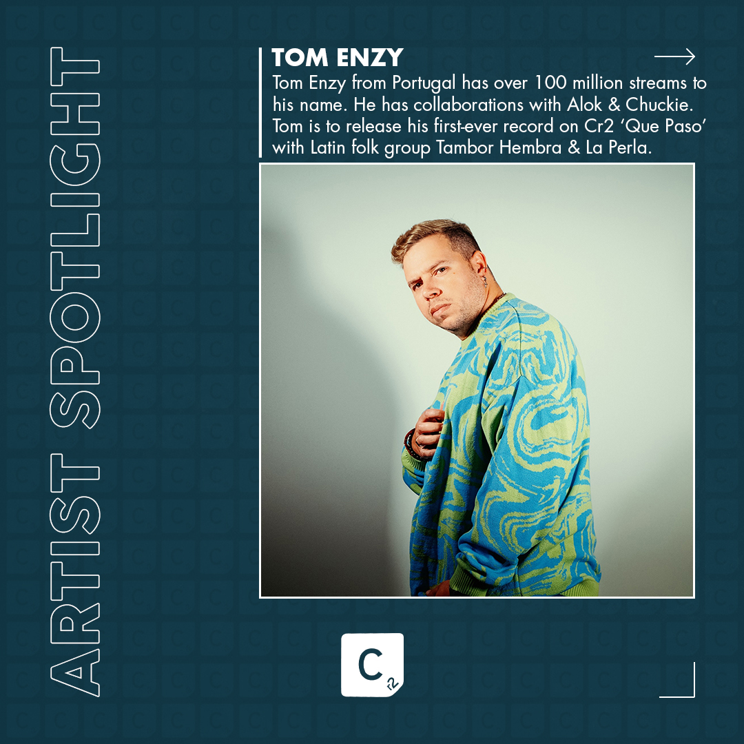 This week's artist spotlight goes to <a href="/djtomenzy/">Tom Enzy</a> who is releasing his first-ever record on <a href="/cr2records/">Cr2 Records</a> 'Que Paso' this Friday. Teaming up with Tambor Hembra &amp; La Perla

Pre-Save now 👇
bit.ly/3tFiTwg
