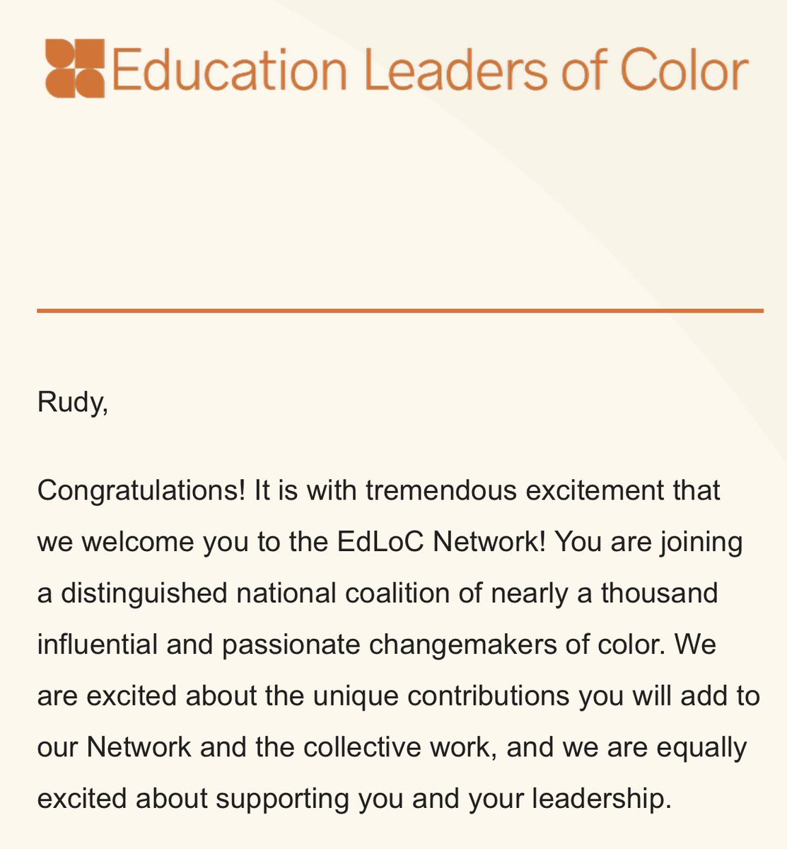 I’m so grateful and excited to become part of the distinguished <a href="/WeAreEdLoC/">Education Leaders of Color</a> national coalition of leading education changemakers of color!