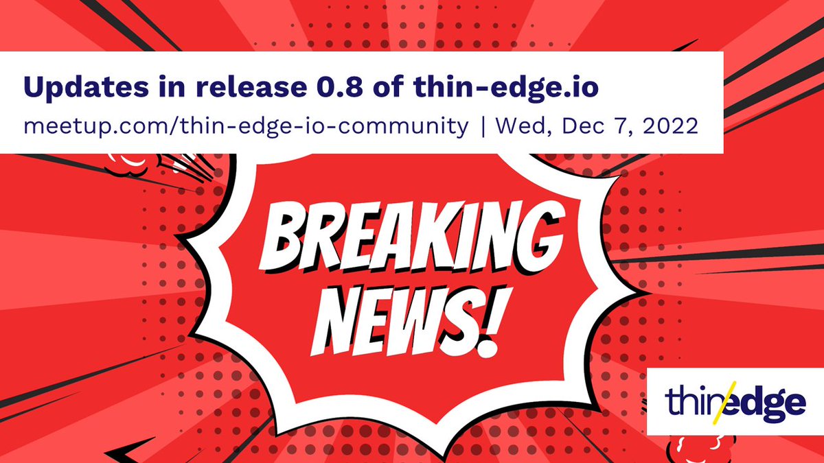 Join Andrej and Reuben highlight the latest capabilities of thin-edge.io and how it can simplify the development of your connected products at the next community meetup.

teams.microsoft.com/registration/u…

#opensource #embedded #industrial #iot #edge #linux