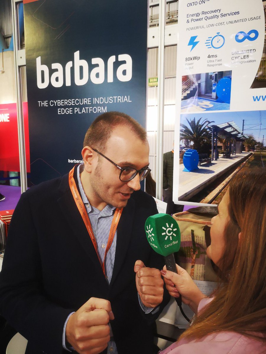 Felices de asistir a @RailLive_Malaga en el Palacio de Ferias y Congresos de Málaga, representando a la Plataforma @Barbara_Iot que ayuda a los operadores ferroviarios a mejorar su eficiencia operativa y de seguridad, a través de Inteligencia Artificial desplegada en el Edge.
