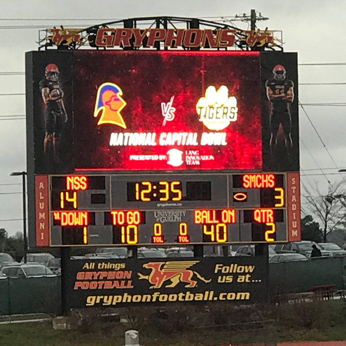 A great first half from our Red Knights under real Canadian conditions!  #nssrocks