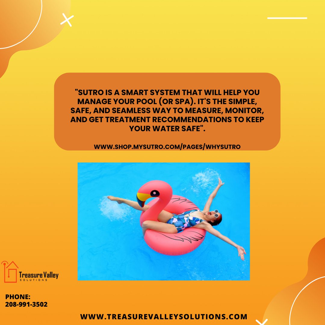 tvalleysolution's tweet image. Sutro: the future of pool chemistry control 🏊

It is going to help you manage your pool or spa! 🙌

 #poolchemistry #future #control #spa #homesweethome #smarthome #smarthometechnology #waterquality #poolsafety #smarthome #homeautomation #technology #security #homesecurity