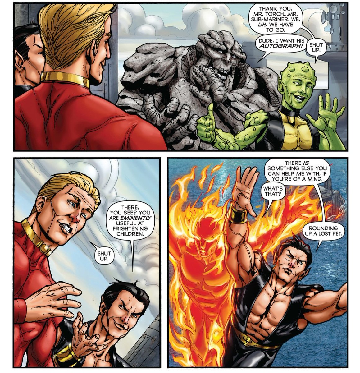 comicavalcade's tweet photo. Namor making fun connections with young mutants >>>>>>>>
#Namor
#TheFirstMutant
#Xmen
#NamorNation https://t.co/H1TGzk1FmR