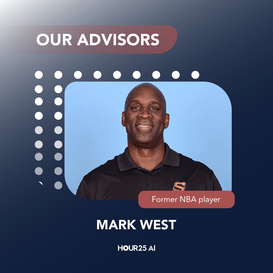 Hour25AI's tweet photo. .@mwest41 played in the #NBA for 17 seasons and was also a member of the USA Basketball #team. Mark’s trajectory gives him the opportunity to provide unparalleled advice, making him a perfect fit for our team! Get to know the rest of our #advisors: https://t.co/Jgjf2J4axD https://t.co/xuPI6WFRFn