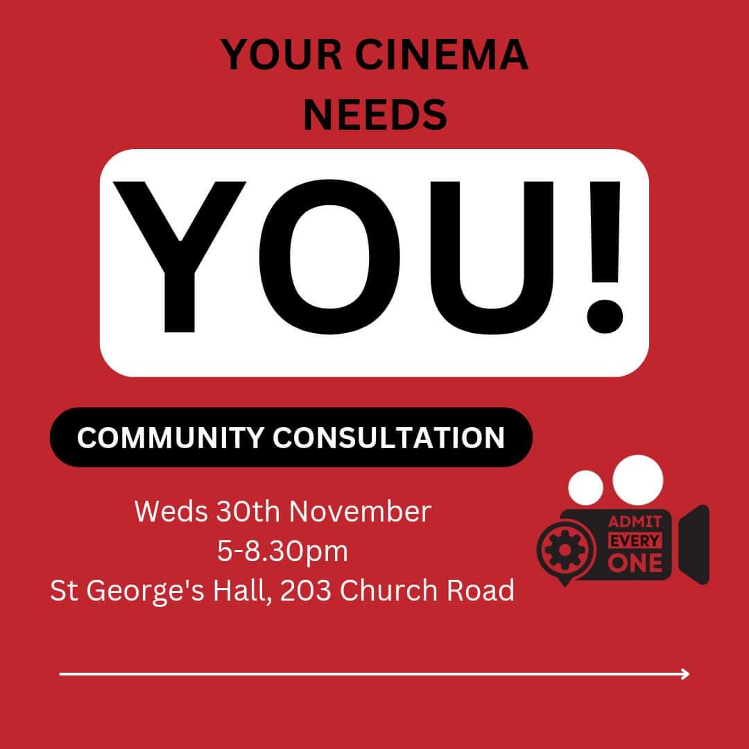 📢 TONIGHT! 5-8.30pm 203 Church Rd. Make your voice heard directly to the developer. Then pop over the road to Bethesda church to feed into our alternative vision for what this building could provide for the community.📽️🙏❤️ #SaveRedfieldCinema