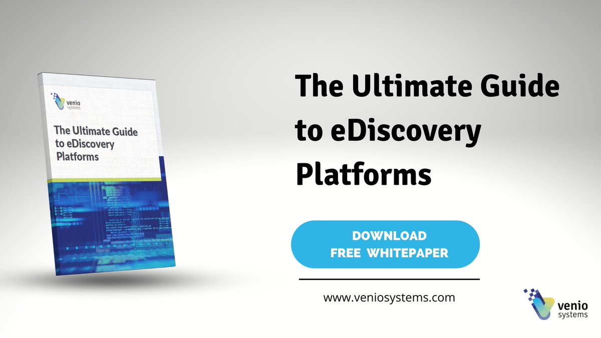In this ultimate guide, we'll take you through the ins and outs of eDiscovery, so you can make an informed decision before signing on with any software provider. 

Read here: veniosystems.info/3fBoTTq

#ediscovery #ai #tech #veniosystems