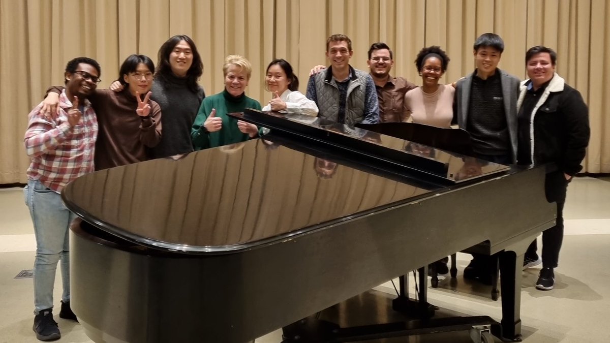 With my wonderful conducting class at Peabody (@george_peabody)!