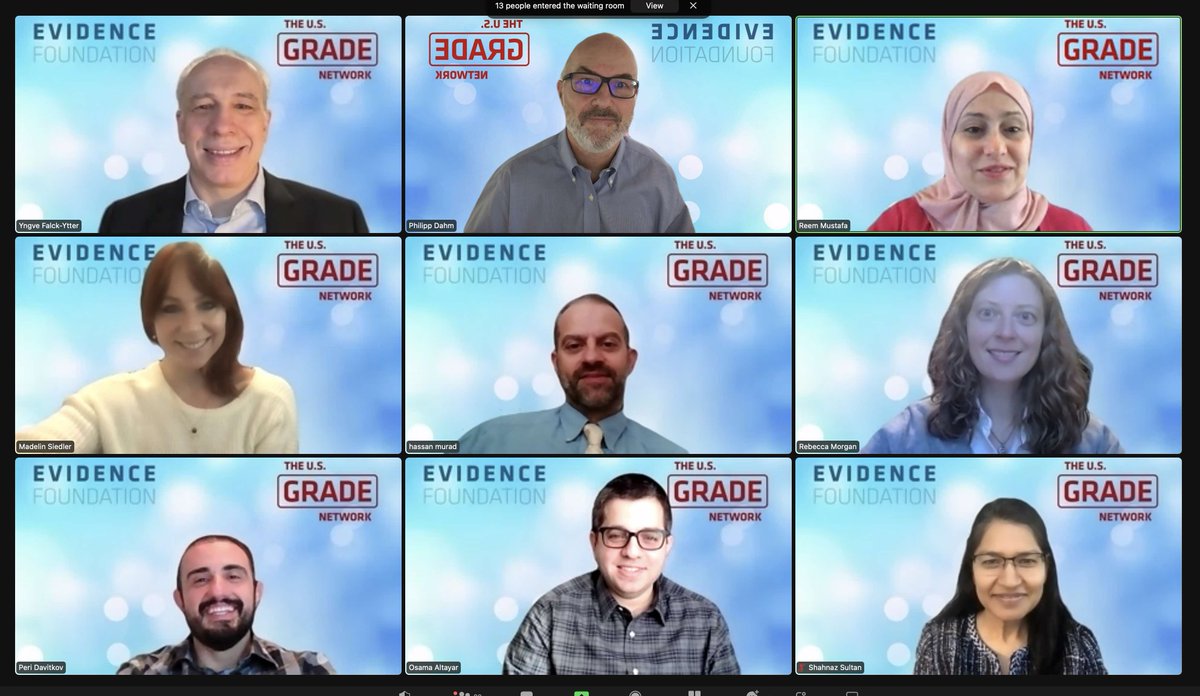 U.S. GRADE Network (@usgradenet) on Twitter photo Our 17th <a href="/USGRADEnet/">U.S. GRADE Network</a> workshop kicks off! Meet the faculty including <a href="/RMorganPhD/">Rebecca L. Morgan</a> <a href="/SultanShazi/">Shahnaz Sultan</a> <a href="/M_Hassan_Murad/">Hassan Murad</a> <a href="/EBMUrology/">Philipp Dahm</a>; program at: gradeconf.org/2022-11/
<a href="/Cochrane_US/">Cochrane US Network</a> <a href="/INGUIDE_Program/">INGUIDE Program (Guideline Int'l Network+McMaster)</a> <a href="/CochraneUrology/">Cochrane Urology</a> Our 17th <a href="/USGRADEnet/">U.S. GRADE Network</a> workshop kicks off! Meet the faculty including <a href="/RMorganPhD/">Rebecca L. Morgan</a> <a href="/SultanShazi/">Shahnaz Sultan</a> <a href="/M_Hassan_Murad/">Hassan Murad</a> <a href="/EBMUrology/">Philipp Dahm</a>; program at: gradeconf.org/2022-11/
<a href="/Cochrane_US/">Cochrane US Network</a> <a href="/INGUIDE_Program/">INGUIDE Program (Guideline Int'l Network+McMaster)</a> <a href="/CochraneUrology/">Cochrane Urology</a>
