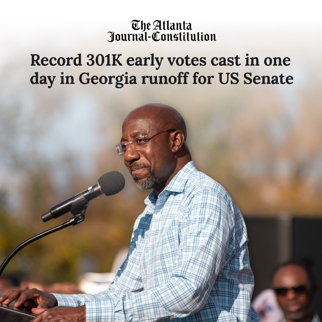 ReverendWarnock's tweet photo. Keep it up, Georgia! https://t.co/nTxTPQ98u7